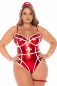 Costume sexy infirmière grande taille 3 pièces - MAL60041XASHW – Image 3