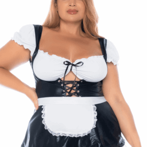 Costume sexy soubrette grande taille 3 pièces - MAL60043XASHW