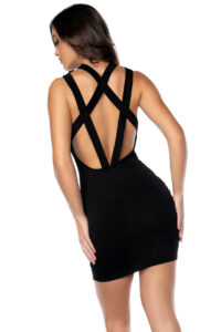 Club Vibes Robe Dos Nu à Lanières Séduisante – Image 3