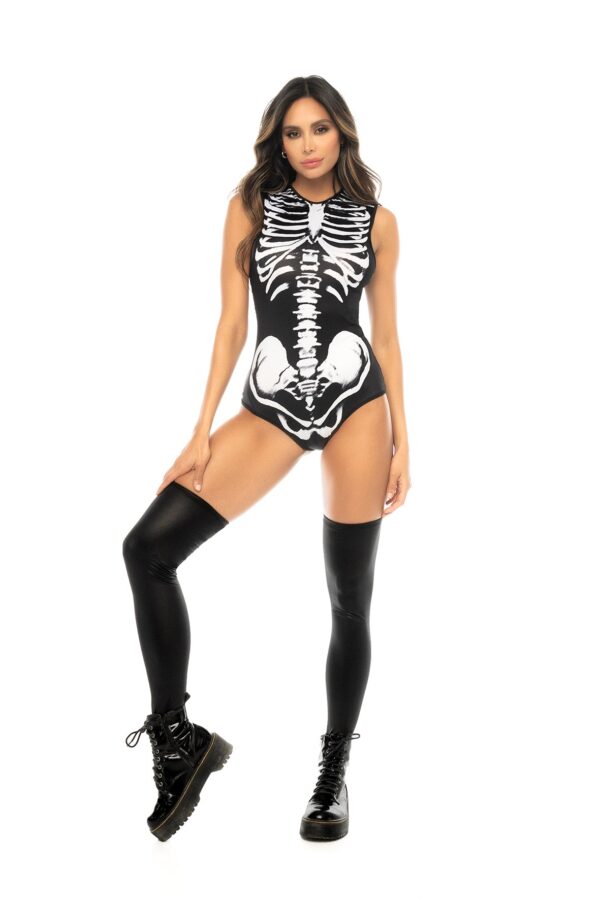 Body Squelette Sexy à Capuche pour Halloween Femme