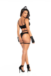 Law Order Strappy Bra Ensemble – Costume sexy de policière avec accessoires complets – Image 2