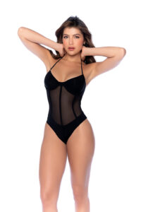 Maillot Une Pièce Galbant à Dos Lacé French Riviera – Image 2