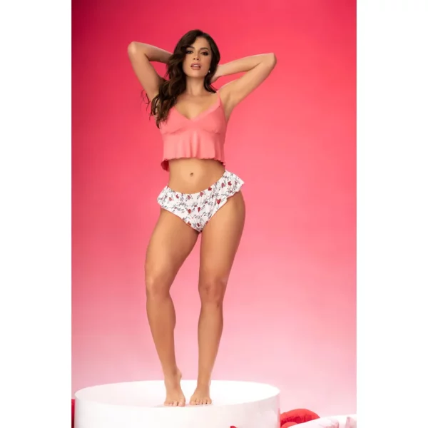 Mora Flirtly Deux Pièces Ensemble : Pyjama SaintValentin à Cœurs Romantiques
