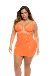 Babydoll Arcadia 2 en 1 Transparent avec Jupe Amovible Sexy – Image 3