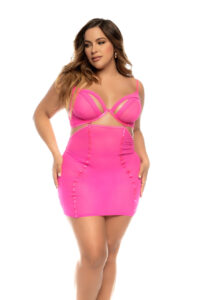 Babydoll Arcadia 2 en 1 Transparent avec Jupe Amovible Sexy – Image 2