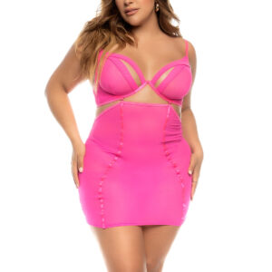 Babydoll Arcadia 2 en 1 Transparent avec Jupe Amovible Sexy