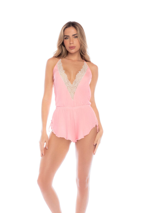 Combinaison Pyjama Dentelle Femme Dos Nu Romantique – Honeybun Sleep Romper