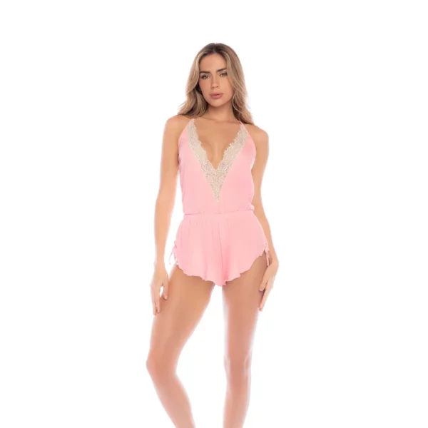 Combinaison Pyjama Dentelle Femme Dos Nu Romantique – Honeybun Sleep Romper