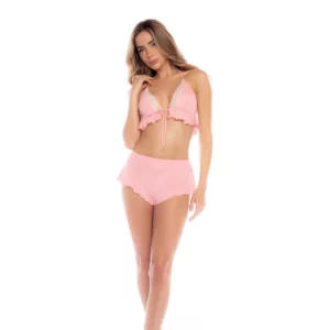 Honeybun Dentelle Haut et Short – Ensemble Séduisant pour Soirée Romantique