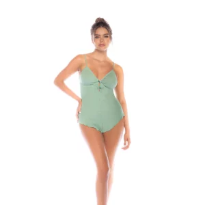 Combinaison Pyjama Flirt Douce et Confortable avec Nœud Satin Ajustable