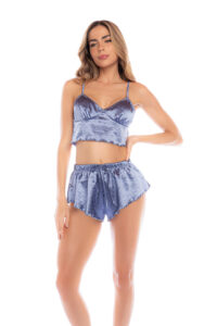 Ensemble Satin Deux Pièces Luxe avec Strass Scintillants – Twinkle Twinkle Star – Image 2