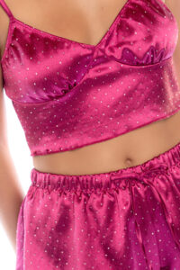 Ensemble Satin Deux Pièces Luxe avec Strass Scintillants – Twinkle Twinkle Star – Image 8