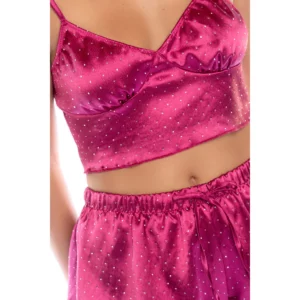 Ensemble Satin Deux Pièces Luxe avec Strass Scintillants – Twinkle Twinkle Star – Image 8