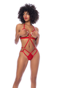 Harnais Sexy Cœur Ouvert – Lingerie Dos Nu Confortable et Ajustable – Image 2