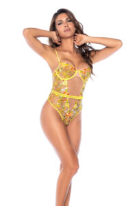 Daisy Bliss Body en Tulle Transparent Brodé à Fleurs Séduisantes – Image 2