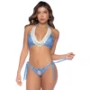 Bikini Denim Bohème avec Franges