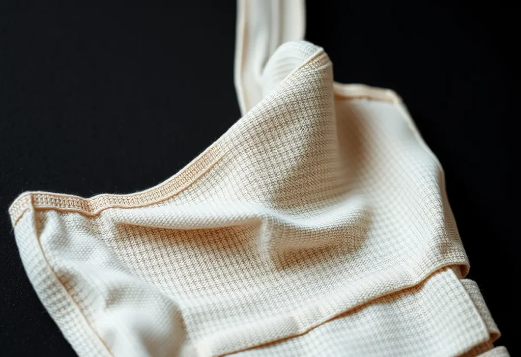 Un ruban de tissu utilisé pour créer un soutien-gorge bustier pour une tenue dos nu.