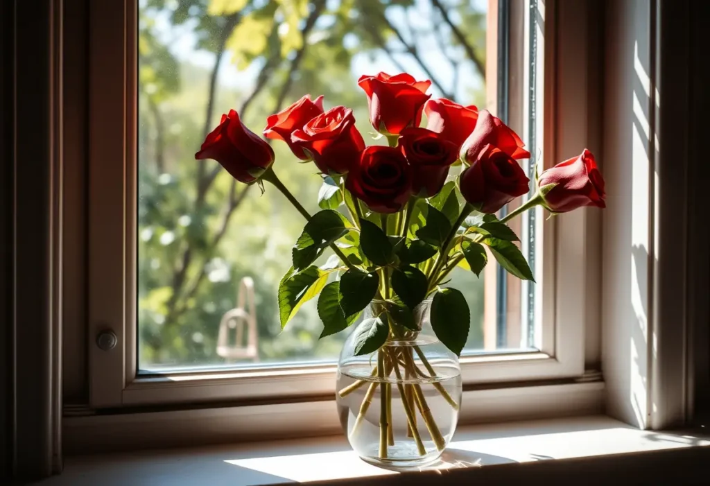 L'amour éternel se reflète dans les ombres douces, représentation de la Saint-Valentin.