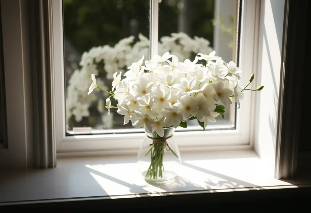 Le blanc symbolise la pureté et l'amour sincère.