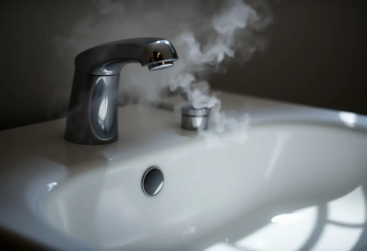 Boule en caoutchouc près d'un lavabo dans la salle de bain pour la rééducation périnéale
