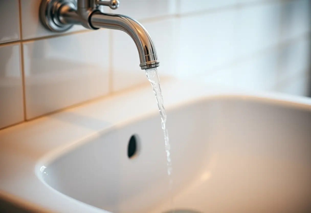 Lavabo rempli d'eau chaude, illustrant les bonnes pratiques d'hygiène intime