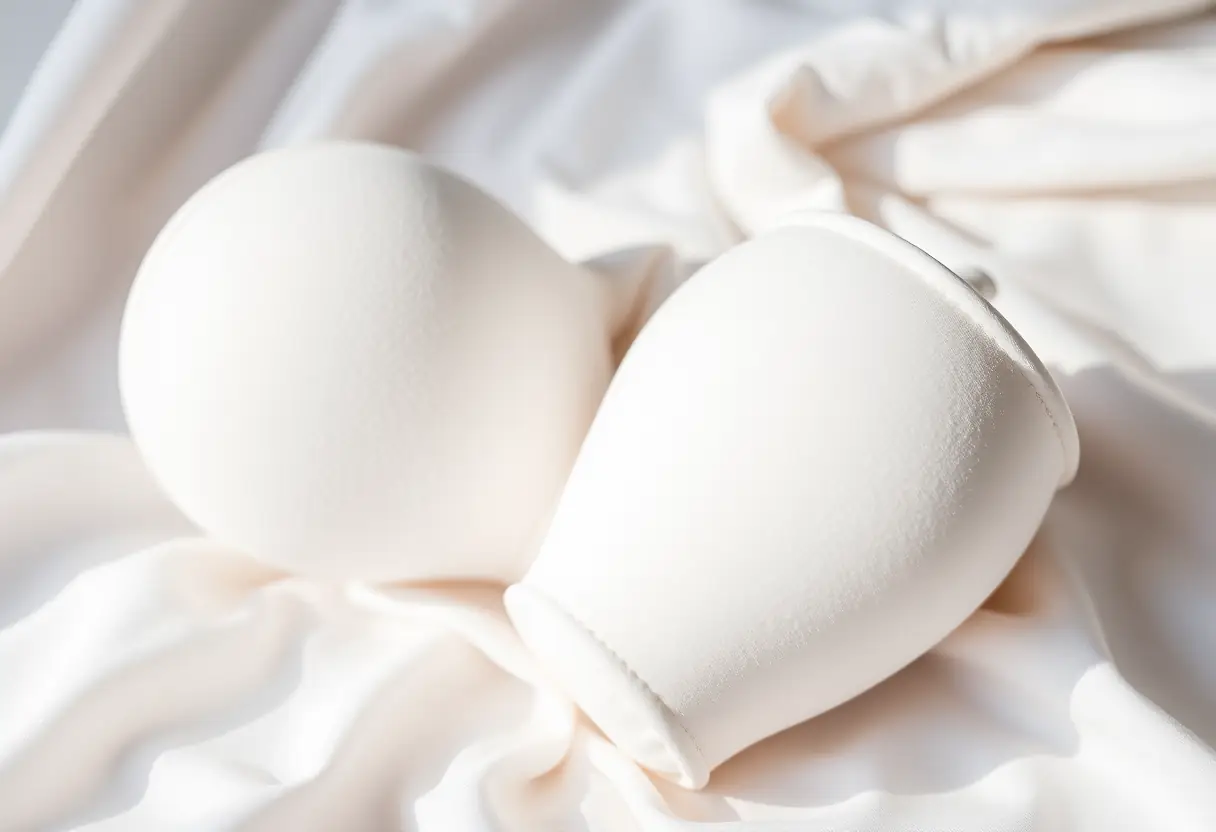 Des coupes douces reposant sur un tissu blanc, soulignant leur confort